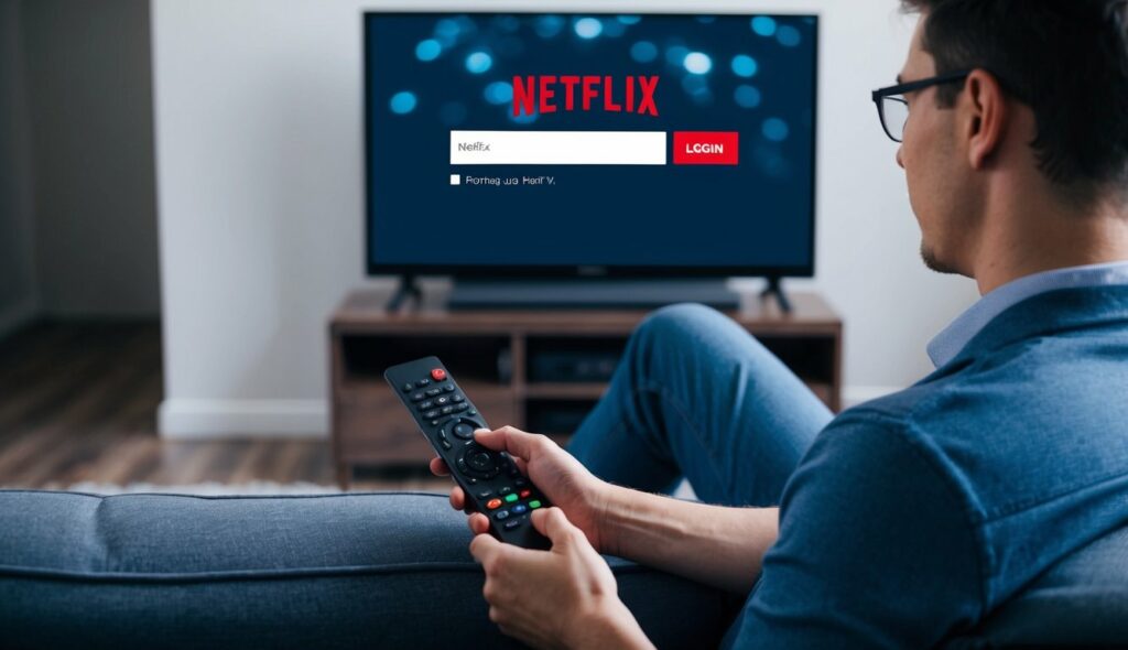 como ver a senha da Netflix na TV