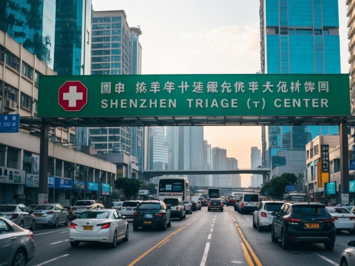 Onde fica o centro de triagem Shenzhen?