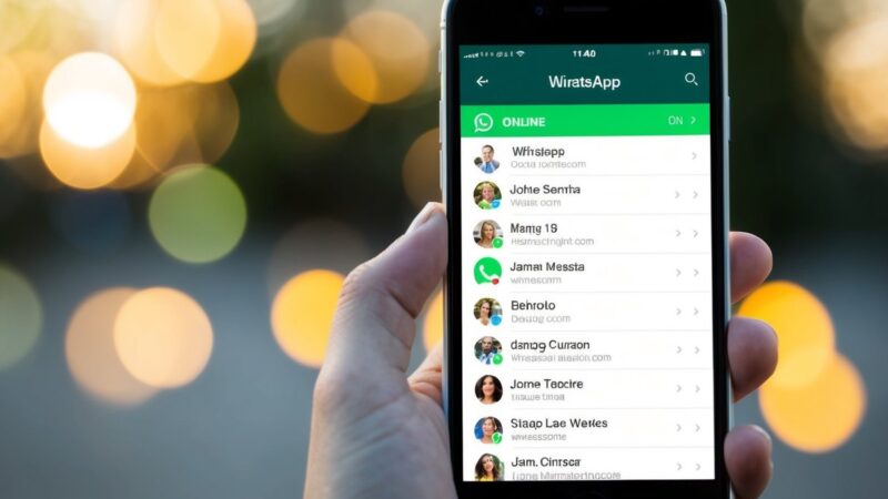 Como saber com quem a pessoa está online no WhatsApp grátis?