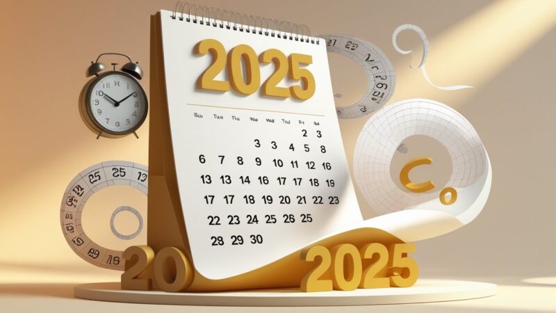 Quantos dias tem 2025: Tudo sobre o calendário do ano